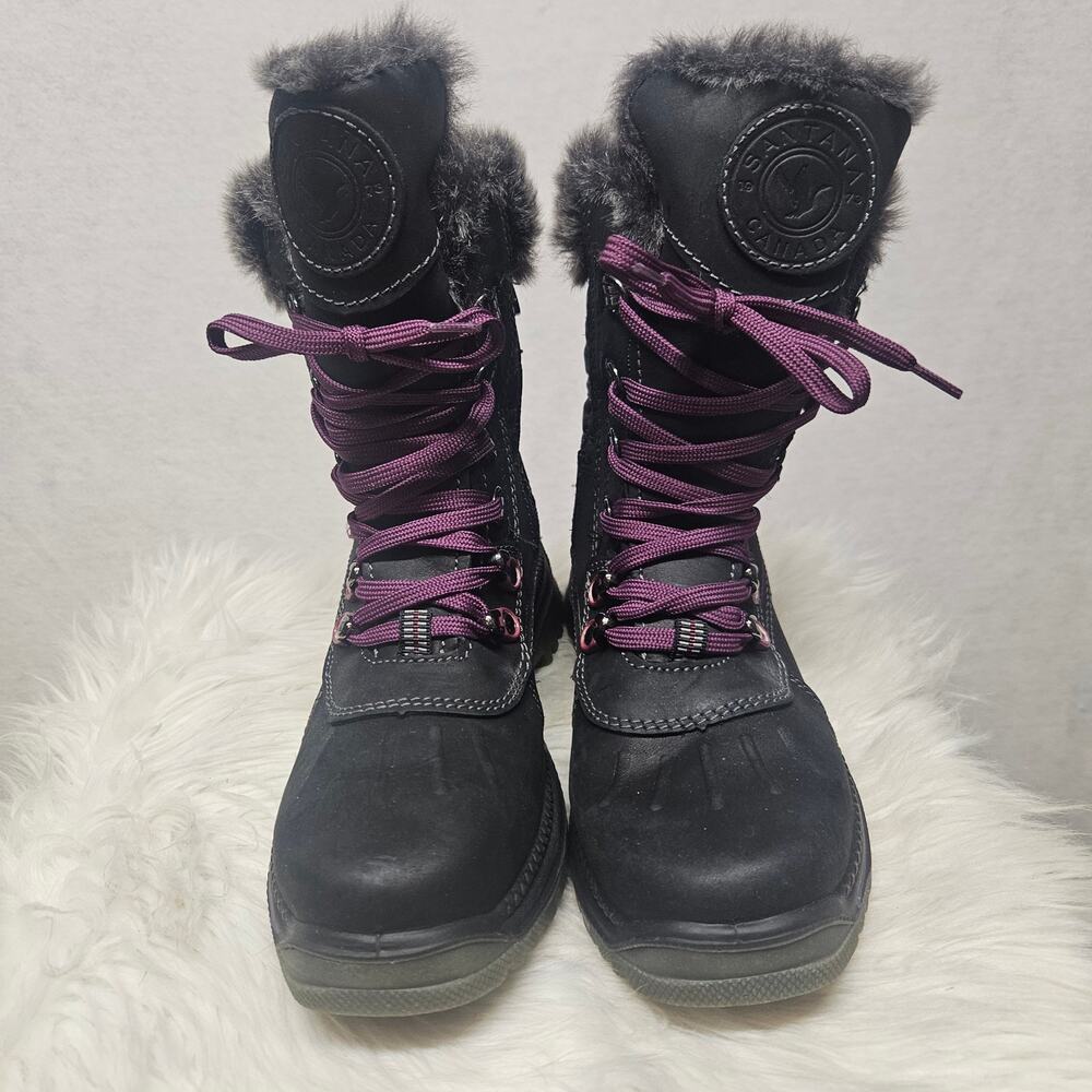Santana Canada Maldine 2 Snow Boots Black/Purple Women's Size 6